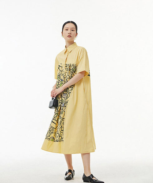 Graphic Art Printed Dress